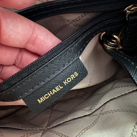 Michael Kors Jet Set Nylon Crossbody Purse Bag Navy Blue - Picture 8 of 8